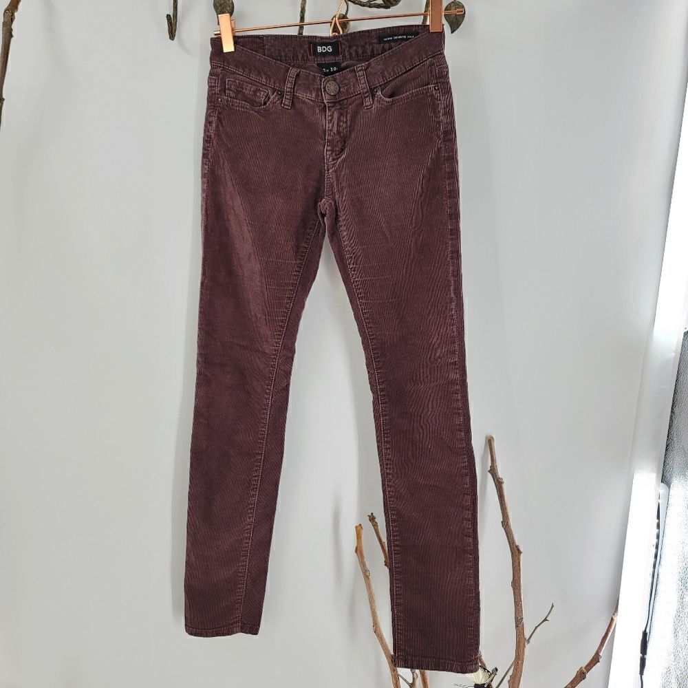 Bdg chocolate brown micro corduroy skinnies